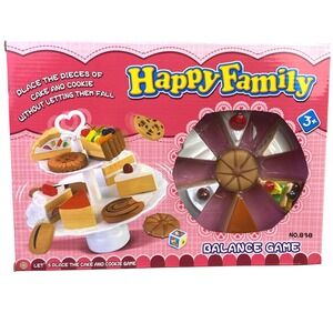 Happy Family Balance Game Cake and Cookie Stacking Toy for Kids Ages 3+
